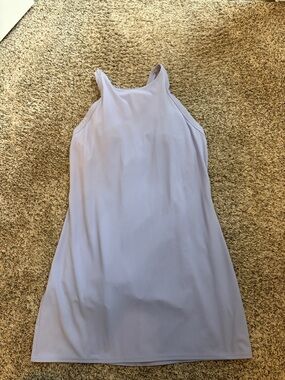 all in motion Light Lavender High-Neck Mini Dress active dress